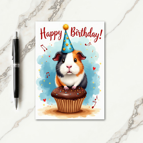 Festive Star Hat Birthday Card