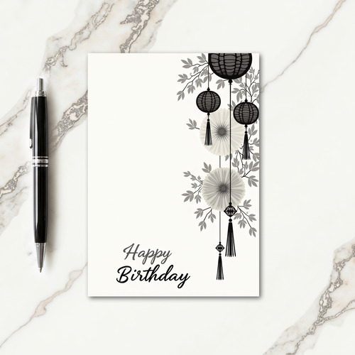 Festive Tassel Birthday Card