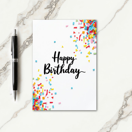 Festive Textured Birthday Card