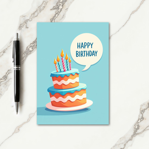Festive Tiered Cake Card