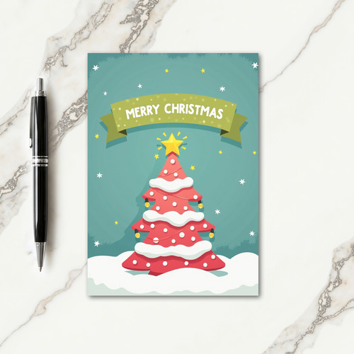 Festive Tree Art Card