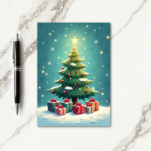 Festive Tree Christmas Card