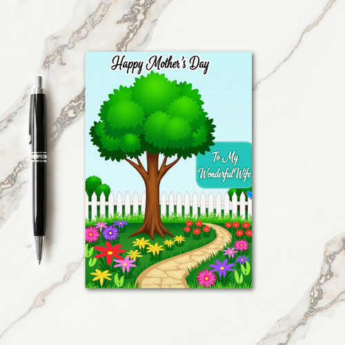Festive Tree Mothers Day Card