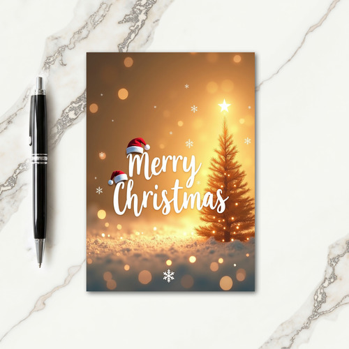 Festive Tree Star Card