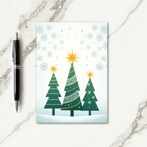Festive Winter Tree Card