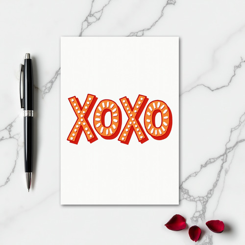 Festive Xoxo Hugs Card