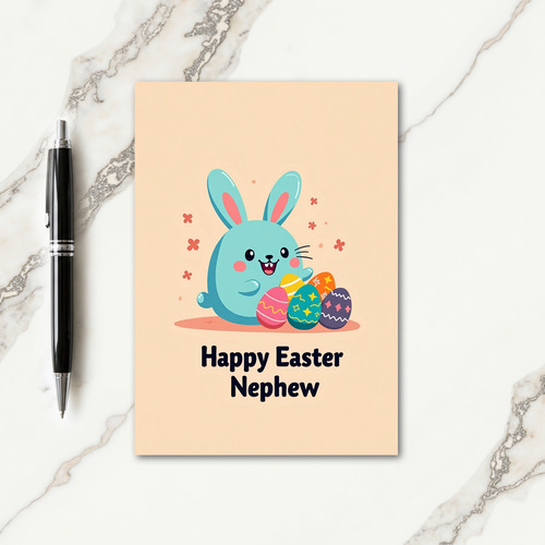 Festive Zigzag Pattern Egg Card
