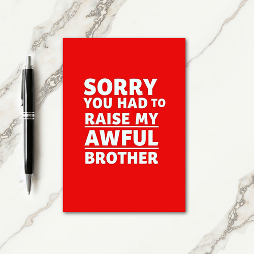 Fiery Best Mothers Day Saying Card