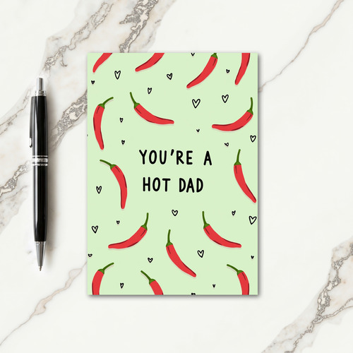 Fiery Fathers Day Card