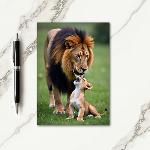 Fiery Fathers Day Cub Card