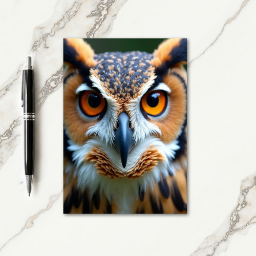 Fiery Fathers Day Owl Card