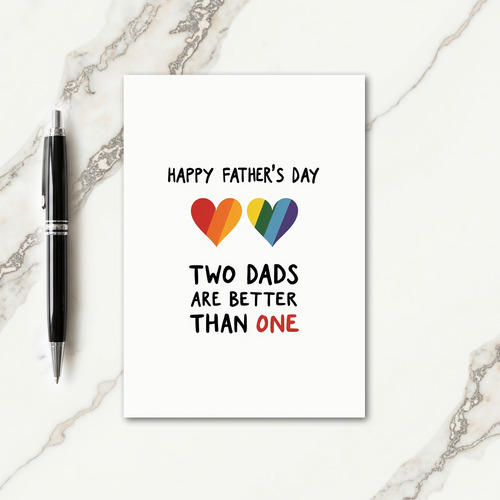 Fiery Hearts Fathers Day Card