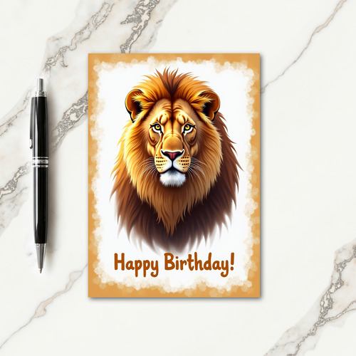 Fiery Mane Birthday Card