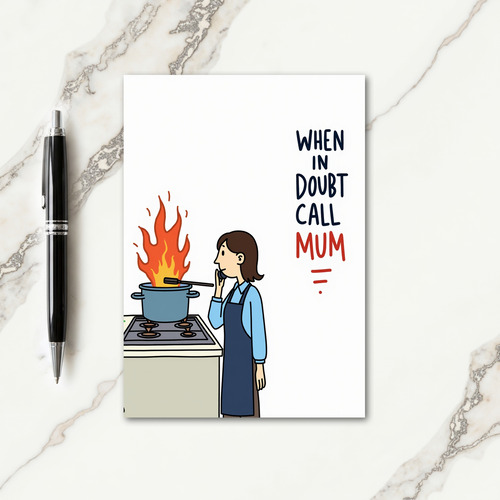 Fiery Mum Advice Mothers Day Card