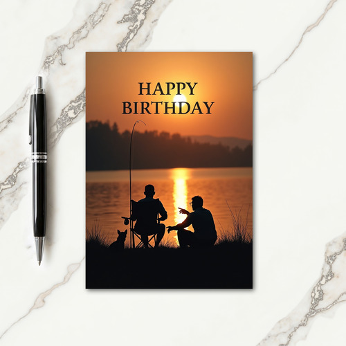 Fiery Sky Birthday Card