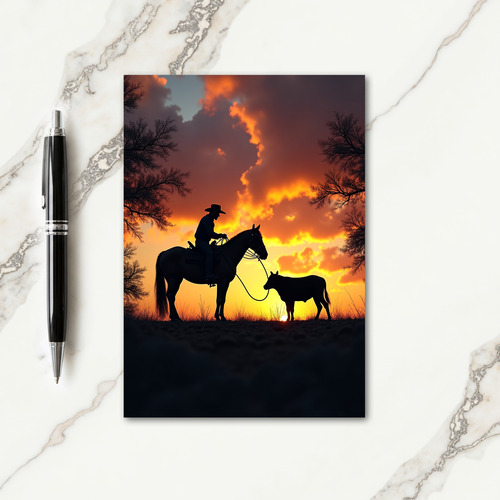 Fiery Sky Fathers Day Journey Card