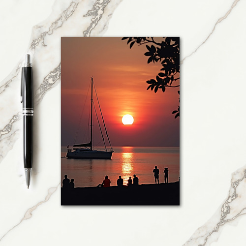 Fiery Sky Fathers Day Moment Card