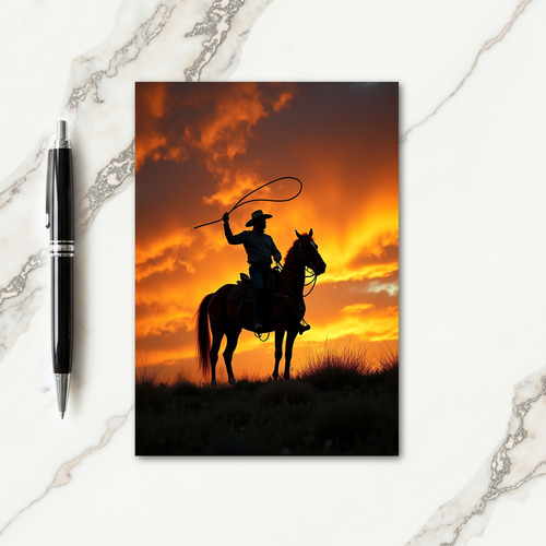 Fiery Sky Rider Fathers Day Card