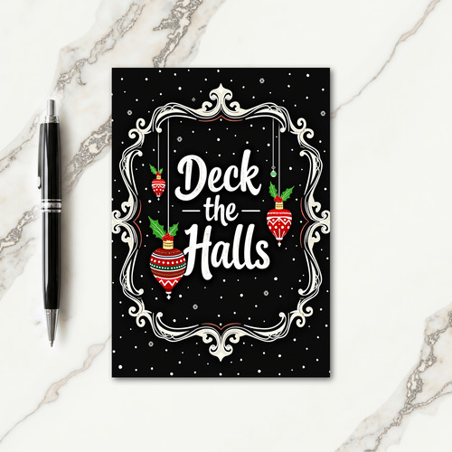 Filigree Frame Christmas Card