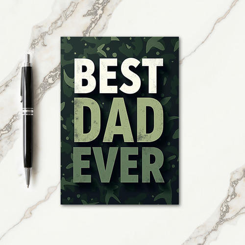 Finest Dad Ever Art Card