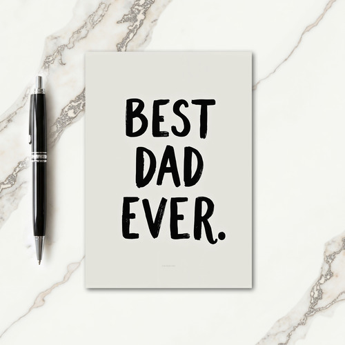 Finest Dad Ever Brushstroke Card