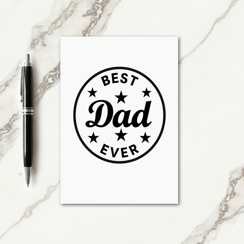 Finest Dad Honor Emblem Card