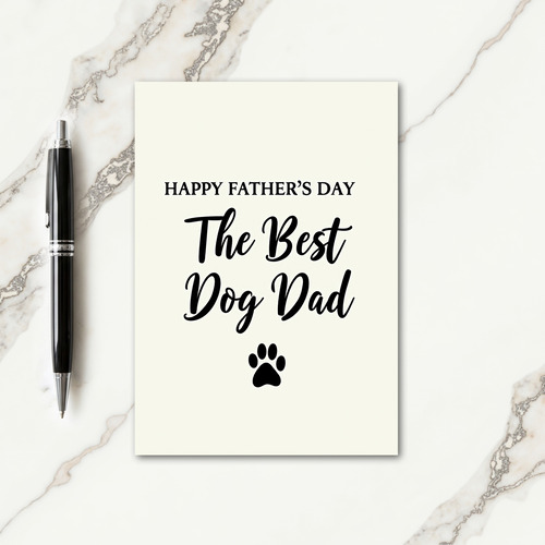Finest Dog Dad Moment Card