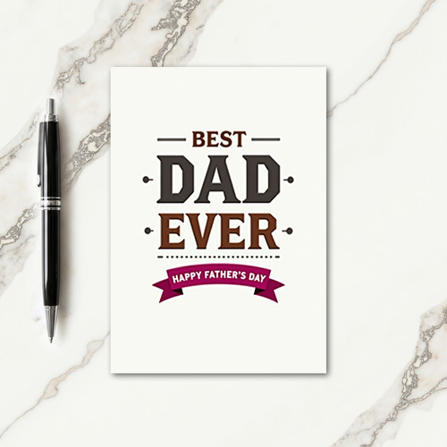Finest Fathers Day Banner Card