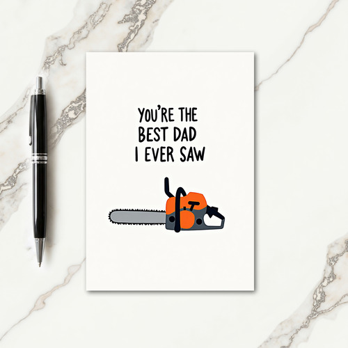 Finest Fathers Day Cutting Card