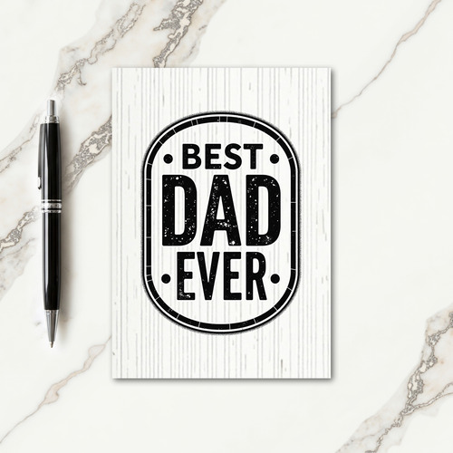 Finest Fathers Day Emblem Card