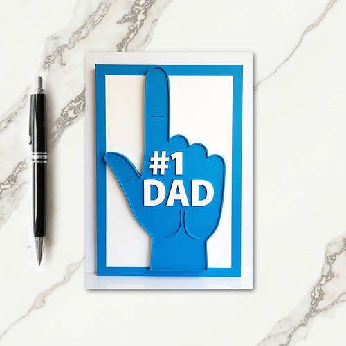 Finest Fathers Day Hand Card
