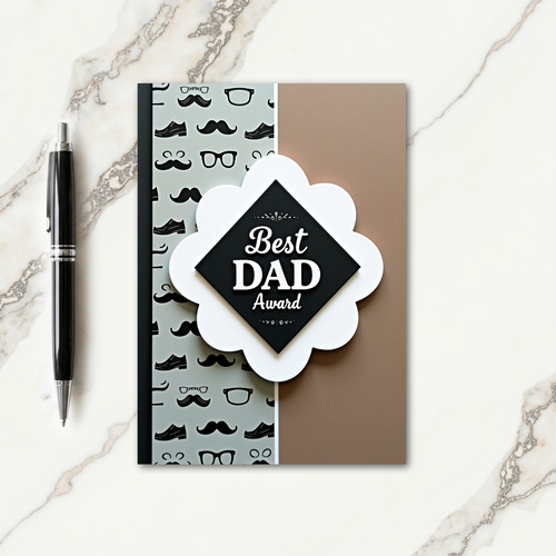 Finest Fathers Day Plaque Card