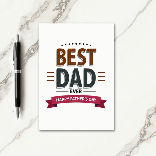 Finest Fathers Day Type Card