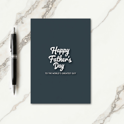 Finest Fathers Day Words Card