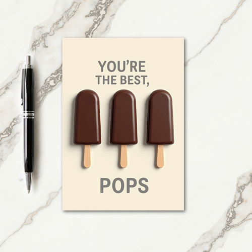 Finest Pops Fathers Day Card