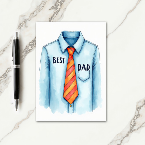 Finest Shirt Fathers Day Card