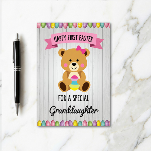 First Birthday Bear Hug Card