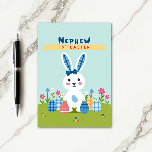 First Birthday Bunny Card