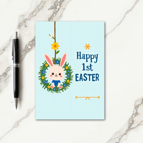 First Birthday Hare Celebration Card