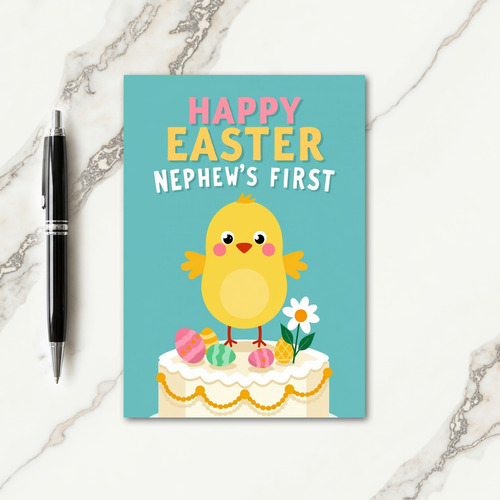 First Celebration Birdie Cake Card