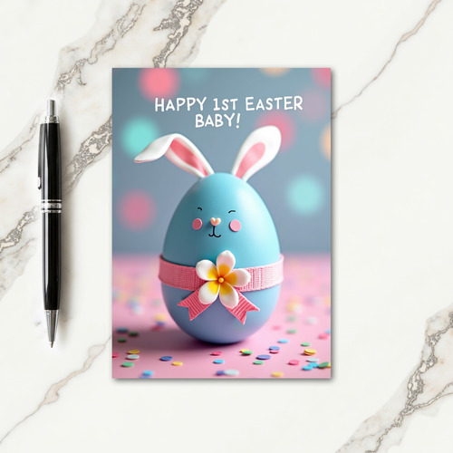 First Celebration Confetti Card