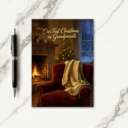 First Christmas As Grandparents Card