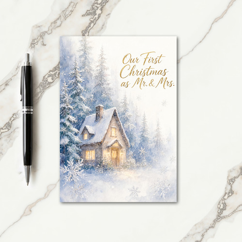 First Christmas As Mr And Mrs Card