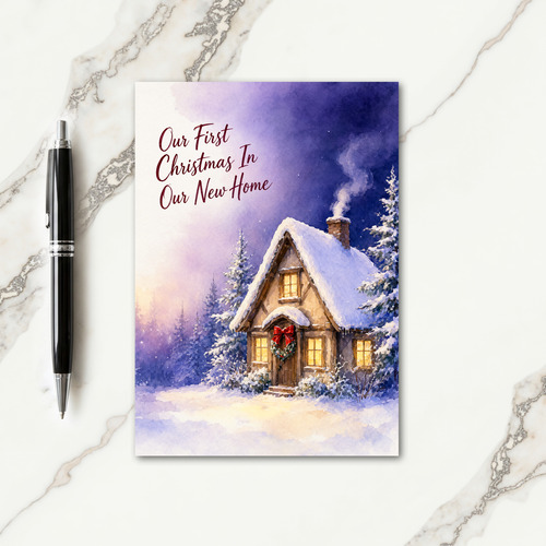 First Christmas In New Home Card