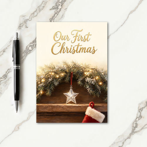 First Christmas Ornament Card