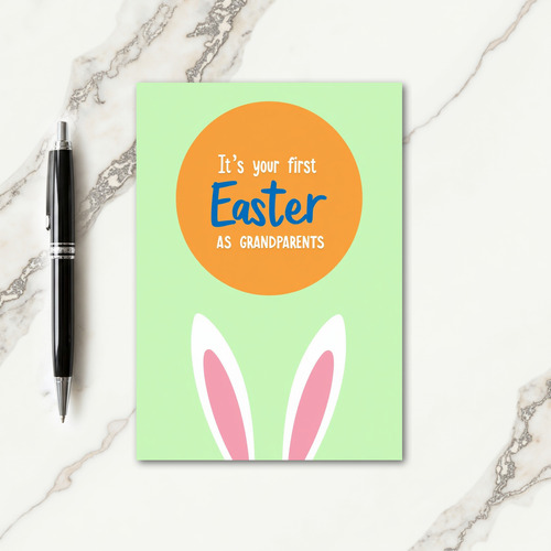 First Easter As Grandparents Card