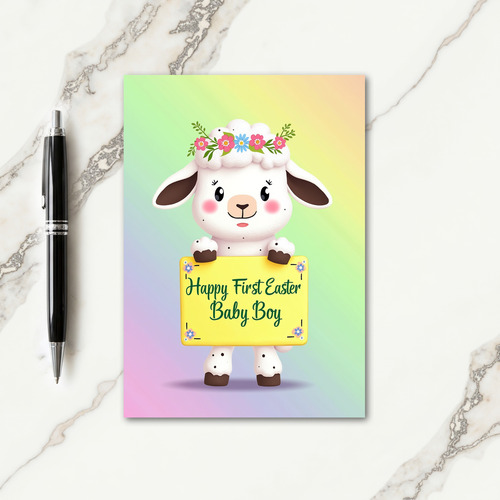 First Easter Baby Boy Card