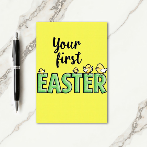 First Easter Birds Pattern Card
