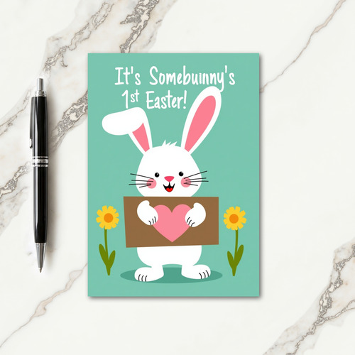 First Easter Bunny Celebration Card