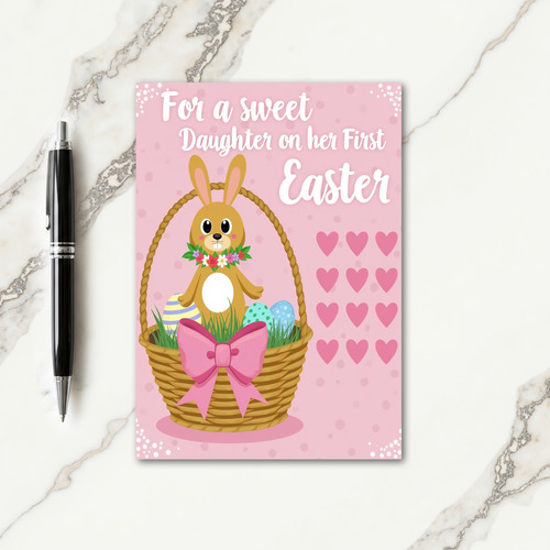 First Easter Daughter Sweet Card